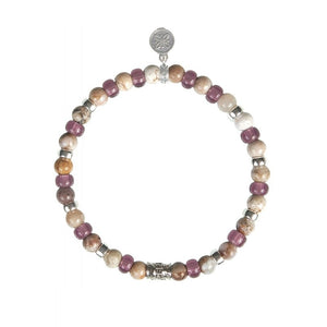 Bracciale da uomo in argento e filo Elastico Gerba GE/758