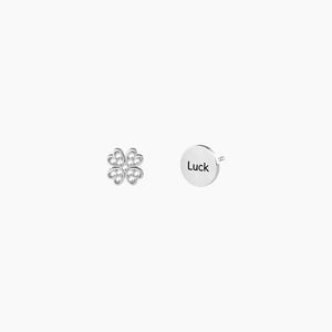 Orecchini Da Donna Con Quadrifoglio E Scritta "Luck" Kidult 761010