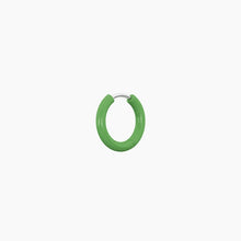 Carica l&#39;immagine nel visualizzatore di Gallery, Orecchino in acciaio componibile a cerchio verde Kidult 761019
