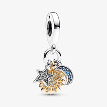 Cargar imagen en el visor de la galería, Charm Pendente Stella, Sole e Luna
