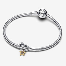 Cargar imagen en el visor de la galería, Charm Openwork Cuore e Stella "My Lucky Star"
