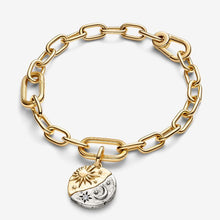 Load image into Gallery viewer, Charm Medallion Sole e Luna "Ad Astra Per Aspera"
