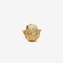 Carica l'immagine nel visualizzatore di Gallery, Mini Charm Mano di Fatima effetto diamantato
