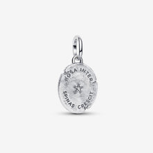 Load image into Gallery viewer, Charm Medallion Rosa "Rosa Inter Spinas Crescit"
