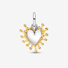 Cargar imagen en el visor de la galería, Charm pendente Cuore Luminoso doppio
