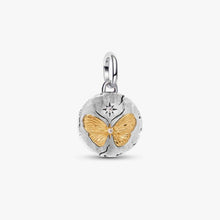 Load image into Gallery viewer, Charm Medallion Farfalla "Somniare Aude"
