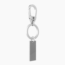 Load image into Gallery viewer, Kidult 781004 steel key ring with rectangular pendant
