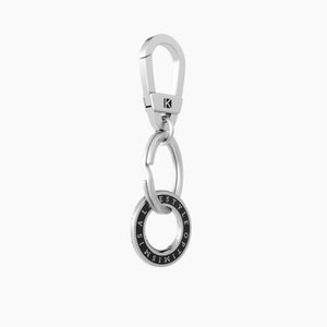 Llavero de acero con colgante doble redondo Kidult 781005