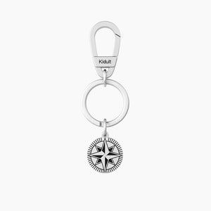 Kidult Men's Keychain with Compass Rose Pendant 781017