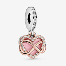 Cargar imagen en el visor de la galería, Charm pendente a cuore Infinito scintillante
