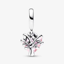 Cargar imagen en el visor de la galería, Charm Pendente Albero della Famiglia Rosa
