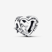 Carica l'immagine nel visualizzatore di Gallery, Charm Openwork Cuore con Stella
