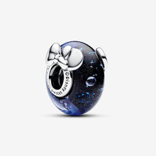 Carica l'immagine nel visualizzatore di Gallery, Charm Disney, Mickey e Minnie, Vetro di Murano Blu
