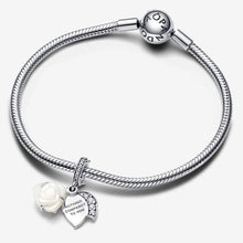Load image into Gallery viewer, Charm Pendente Rosa Bianca
