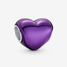 Carica l'immagine nel visualizzatore di Gallery, Charm Cuore Metallico Viola

