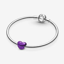 Carica l'immagine nel visualizzatore di Gallery, Charm Cuore Metallico Viola
