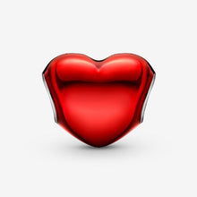 Cargar imagen en el visor de la galería, Charm Cuore Metallico Rosso
