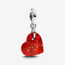 Carica l'immagine nel visualizzatore di Gallery, Charm Pendente Cuore Opale Rosso
