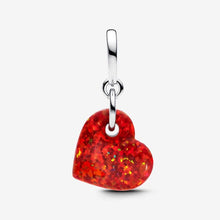 Carica l'immagine nel visualizzatore di Gallery, Charm Pendente Cuore Opale Rosso
