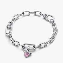Cargar imagen en el visor de la galería, Charm Mini Pendente Winged Heart Rosa Pandora ME
