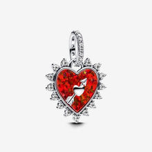 Load image into Gallery viewer, Charm Pendente Cuore Rosso con Freccia Grievole
