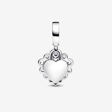 Cargar imagen en el visor de la galería, Charm Pendente Doppio Cuore Nessuna come Te
