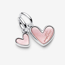 Load image into Gallery viewer, Charm Pendente Unione di Cuori Mamma e Figlia divisibile
