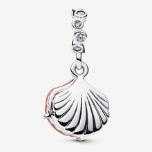 Carica l'immagine nel visualizzatore di Gallery, Charm Pendente Doppio Conchiglia Color Corallo

