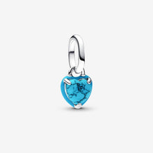 Carica l'immagine nel visualizzatore di Gallery, Charm Mini Pendente Turqoise Chakra Heart Pandora ME
