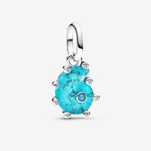 Cargar imagen en el visor de la galería, Charm Pendente Conchiglia Vetro di Murano Turchese
