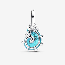 Cargar imagen en el visor de la galería, Charm Pendente Conchiglia Vetro di Murano Turchese
