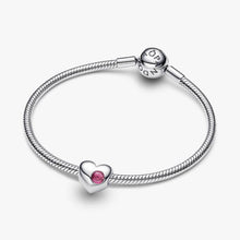 Cargar imagen en el visor de la galería, Cuore con Pietra Rosa Scuro Ottobre da incidere
