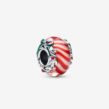 Load image into Gallery viewer, Charm Vetro di Murano Caramella di Natale

