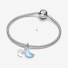 Load image into Gallery viewer, Charm Pendente Doppio Luna Crescente "I Would Give you the Moon"
