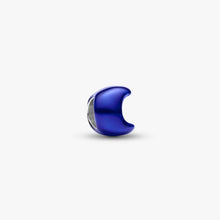 Cargar imagen en el visor de la galería, Mini Charm Luna effetto metallico blu
