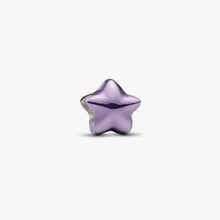 Load image into Gallery viewer, Mini Charm Stella effetto metallico viola
