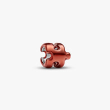 Load image into Gallery viewer, Mini Charm Puzzle effetto metallico arancione
