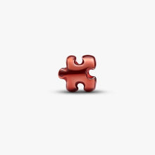 Load image into Gallery viewer, Mini Charm Puzzle effetto metallico arancione
