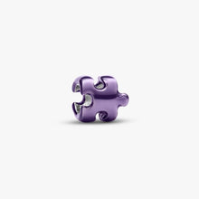 Load image into Gallery viewer, Mini Charm Puzzle effetto metallico viola

