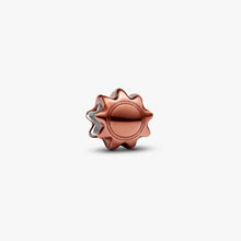 Cargar imagen en el visor de la galería, Mini Charm Sole effetto metallico arancione
