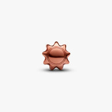 Load image into Gallery viewer, Mini Charm Sole effetto metallico arancione
