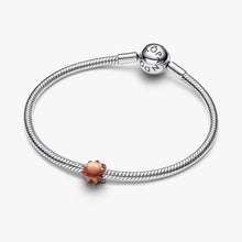 Load image into Gallery viewer, Mini Charm Sole effetto metallico arancione
