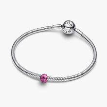 Load image into Gallery viewer, Mini Charm Coccinella effetto metallico rosa
