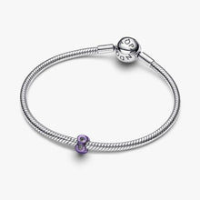 Cargar imagen en el visor de la galería, Mini Charm Infinito effetto metallico viola
