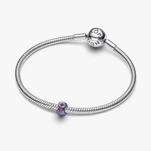 Cargar imagen en el visor de la galería, Mini Charm Infinito effetto metallico viola
