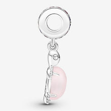 Load image into Gallery viewer, Charm Pendente Tartaruga Marina Rosa Vetro di Murano
