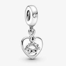 Cargar imagen en el visor de la galería, Charm pendente a cuore Amiche per sempre
