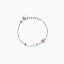 Carica l&#39;immagine nel visualizzatore di Gallery, Bracciale bimba personalizzabile in argento con cuoricino HEART Mabina 533786
