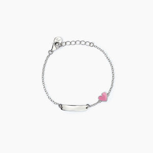 Bracciale bimba personalizzabile in argento con cuoricino HEART Mabina 533786