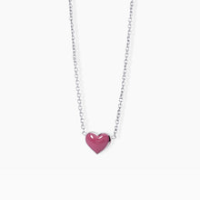 Load image into Gallery viewer, Girl&#39;s necklace with pink enamel heart PINK-LOVE Mabina 553042
